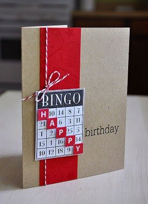 i have been making cards sold some at the coffee shop in martin. this one is really a cute one love the idea. Diy Birthday Cards, Bday Cards, Birthday Card Design, Birthday Cards For Men, Birthday Cards Diy, Bingo Cards, Handmade Birthday Cards, Diy Birthday, Creative Cards