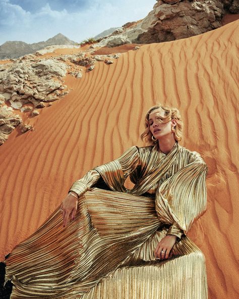 Desert Fashion Photography, Desert Fashion Editorial, Desert Editorial, Rodney Smith, Desert Photoshoot, Plisse Dress, Desert Fashion, Desert Dream, High Fashion Editorial