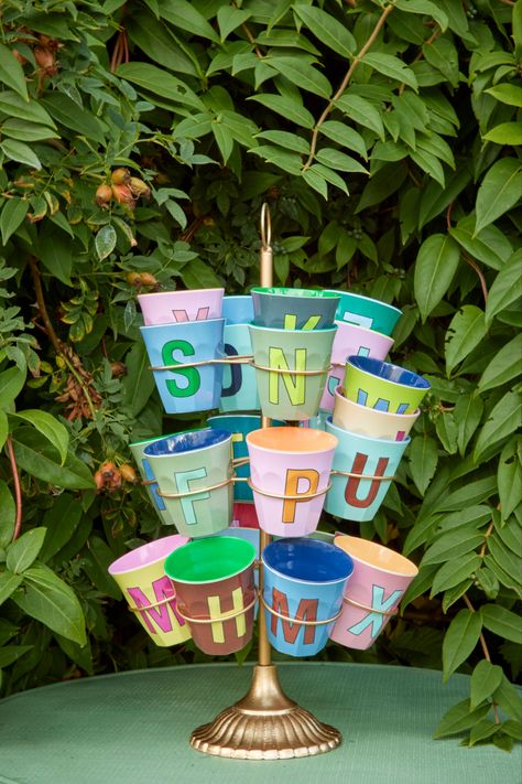 Mix and match and write exactly the message you want, with our alphabet cups. Or make it easy for the whole family to have their own cup. #kids #tableware #ricebyrice The Alphabet Letters, Melamine Cups, Hologram Stickers, Kid Table, Letter A, Alphabet Letters, Food Safety, The Alphabet, Party Shop