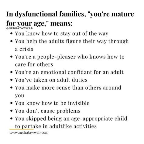 Dysfunctional Families, Growing Up Quotes, Fast Quotes, Growing Up Too Fast, Mental Health Facts, Narcissistic Parent, Drama Free, Conscious Parenting, Dysfunctional Family