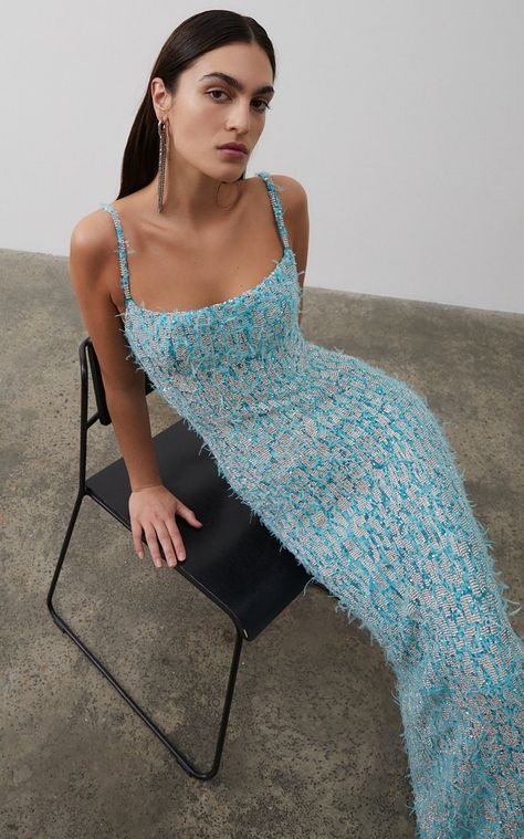 Knit Gown, Rachel Gilbert, Textured Knit, Mode Inspiration, Event Dresses, Pre Fall, Guest Dresses, Moda Operandi, Evening Wear