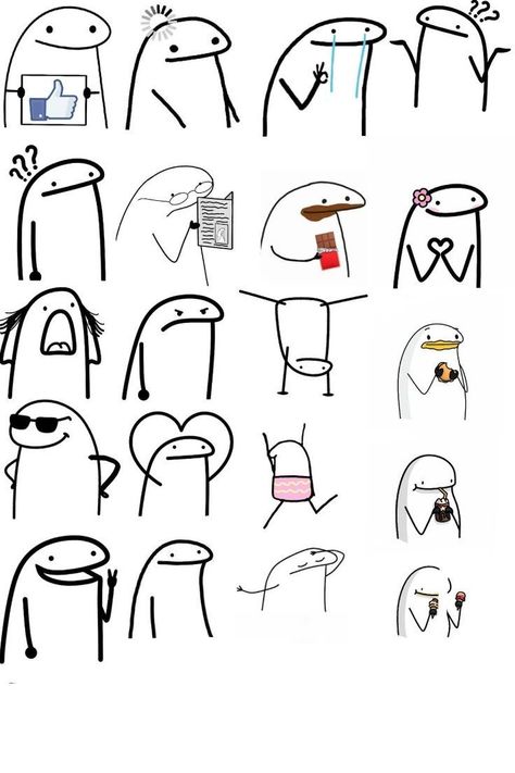 Funny Stick Figures, Stick Drawings, Funny Stickman, Cute Easy Doodles, Stick Figure Drawing, Easy Doodle Art, Easy Doodles Drawings, Simple Cartoon, Cute Doodles Drawings