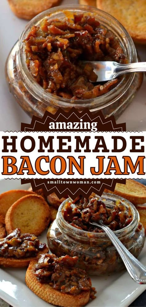 Simple Breakfast Recipes, Bacon Onion Jam, Bacon Jam Recipe, Homemade Bacon, Make Bacon, Jam Recipes Homemade, Apple Maple, How To Make Bacon, Smoked Meats