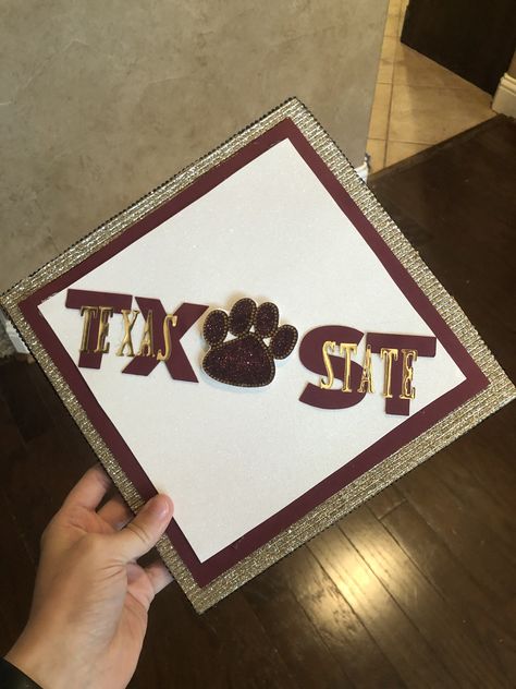 Sdsu Grad Cap, A&m Graduation Cap, Texas State Graduation Cap, Texas State Graduation Party, Graduation Cap Designs Maroon, Texas A&m Graduation Cap, Texas A&m Graduation Pictures, Senior Season, Grad Poses