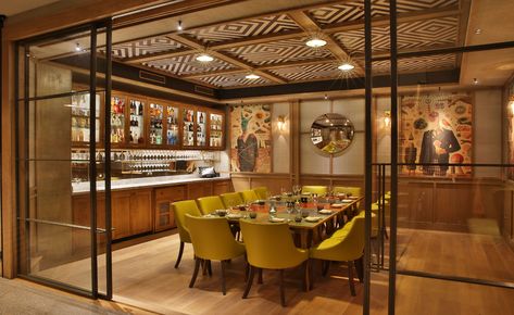 Percy & Founders | Wallpaper* Magazine Supper Club Interior Design, Private Dining Restaurant Design, Private Dining Rooms In Restaurants, London Bars Interior, Private Dining Room Restaurant, Connaught Bar London, Dining Interior, Room London, Vip Room