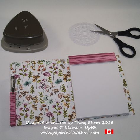 Notepad Crafts, Notepad Diy, Craft Fair Vendor, Note Pad Holder, Post It Note Holders, Note Pad Covers, Calendar Craft, Mini Notepad, Stampin Up Project