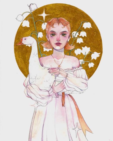 汉娜 on Instagram: “a gentle goose lady for watercolor practice 🍑🤍 • • • #watercolorpainting #watercolor #traditionalart #drawing #illustration…” Goose Drawing, Watercolor Practice, Mother Goose, Human Art, Dnd Characters, Traditional Art, Cemetery, Female Art, Character Inspiration