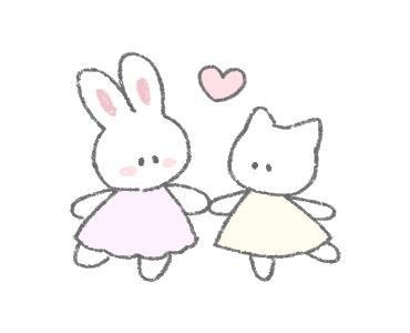 Dibujos Soft Cute, Soft Drawings, Us Drawing, 4 Tattoo, Fluffy Bunny, On Hiatus, Cute Rabbit, Line Sticker, Line Store