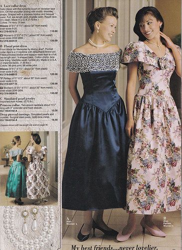 1990 Dress, Jcpenney Catalog, Wedding Catalog, 1980 Dress, Mid 90's, Beauty Journal, Fashion 1990s, Dresses Handmade, Vintage Outfits 90s