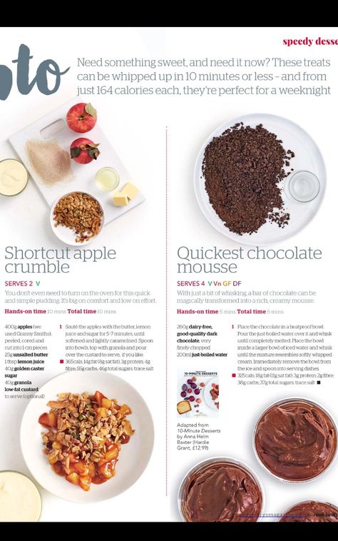 Chocolate Crumble, Cooking Basics, Apple Crumble, Chocolate Mousse, Something Sweet, Vegan Food, Cake Recipes, Pastry, Vegan Recipes