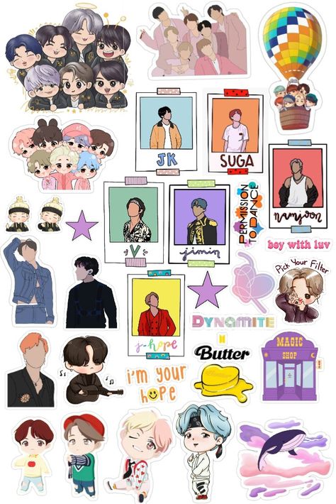 Bt21 Stickers Printable Aesthetic, Korea Stickers Printable, Bt21 Printable Stickers, Jhope Stickers Printable, Bts Journal Stickers Printable, Bts Stickers Printable Aesthetic, Bts Cute Pics, Bts Stickers Printable, Kpop Journal Stickers