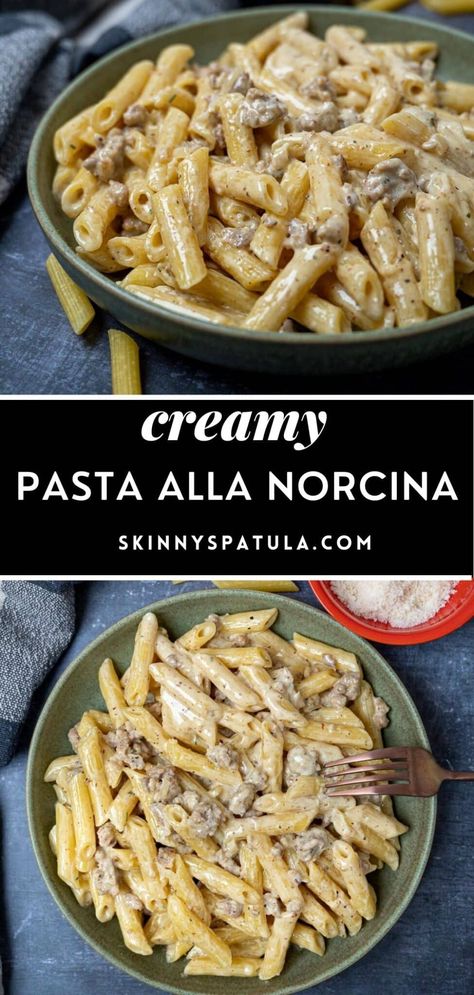 Fasta Pasta, Oatmeal Pie, Smoked Salmon Pasta, Creamy Pasta Recipes, White Sauce Pasta, Sausage Dishes, Pecorino Romano, Sauce Pasta, Italian Pasta Recipes