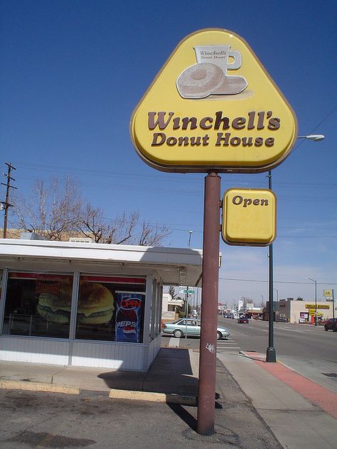 Greeley Colorado, Vintage Restaurant, Retro Sign, Donut Shop, My Childhood Memories, Old Signs, Vintage Memory, Childhood Nostalgia, I Remember When