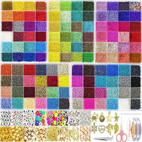 120 Colors 2mm Small Beads Kit Bracelet Beads with Letter Evil Eye Beads Jump Rings & Charms Pendants for Bracelets Making, DIY, Art and Craft Spring Jewelry Trends, Beads Kit, Small Bead Bracelet, Bracelets Making, Diy Crafts Bookmarks, Evil Eye Beads, Bead Charms Diy, Bracelet Kits, Jewelry Making Kit