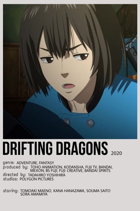 Drifting Dragons, Kana Hanazawa, Anime Recommendations, Minimalist Poster, Game Art, Character Design, Film, Anime, Art