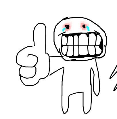 Drawing Of A Person, Reaction Pic, Thumbs Up