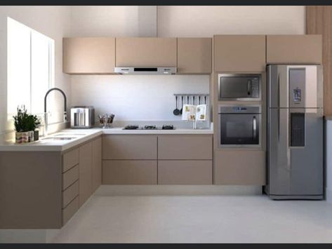 Simple Kitchen Design, Kitchen Layout Plans, Kitchen Modular, Kabinet Dapur, Modern Kitchen Cabinet Design, Kitchen Interior Design Decor, Kitchen Interior Design Modern, Kitchen Design Plans, Modern Kitchen Cabinets