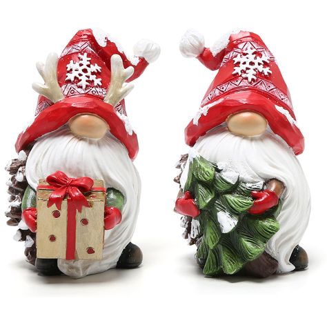 PRICES MAY VARY. 1、Christmas Gnomes: There lovely Christmas resin gnomes are considered good luck. Christmas resin gnomes is a popular motif around the holidays. Christmas gnome is very suitable for spreading the traditional spirit. 2、Premium Quality: Each Christmas resin gnome is handmade of top materials. Gnome, also known as Tomte or Nisse. The Swedish gnome elf will bring us good luck, warmth, happiness and pleasure., their lovely appearance and gnomes color are easy to attract attention. 3、 Christmas Resin, Jim Shore Christmas, Christmas Skirt, Winter Table, Christmas Party Gift, Christmas Gnomes, Holidays Christmas, Ornament Crafts, Christmas Gnome