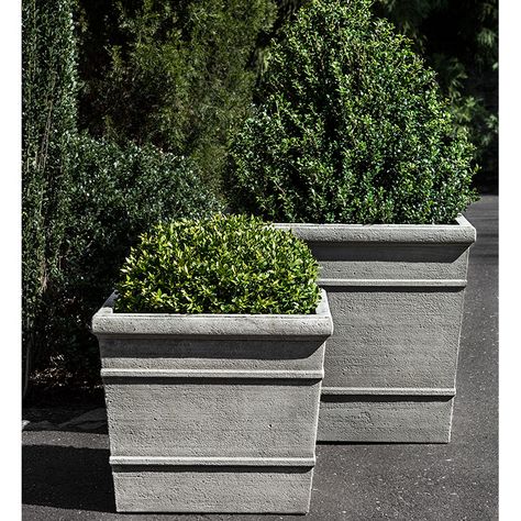 Browse - Page 3 of 7 - Campania International Decor Marin, Stone Planter, Campania International, French Limestone, Stone Planters, Square Planters, Garden Accents, Cast Stone, Small Planter