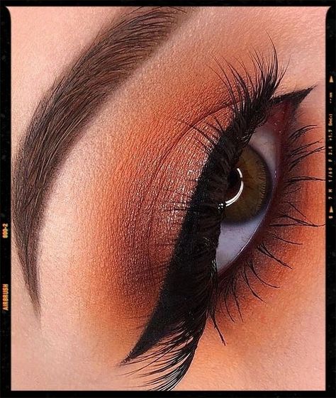 Burnt Orange Eye Makeup - Makeup Looks Inspiration Burnt Orange Wedding Makeup, Orange Prom Dress Makeup, Makeup For Burnt Orange Dress, Makeup For Orange Outfit, Burnt Orange Eyeshadow Looks, Burnt Orange Eye Makeup, Orange Dress Makeup, Makeup For Orange Dress, Burnt Orange Makeup Look