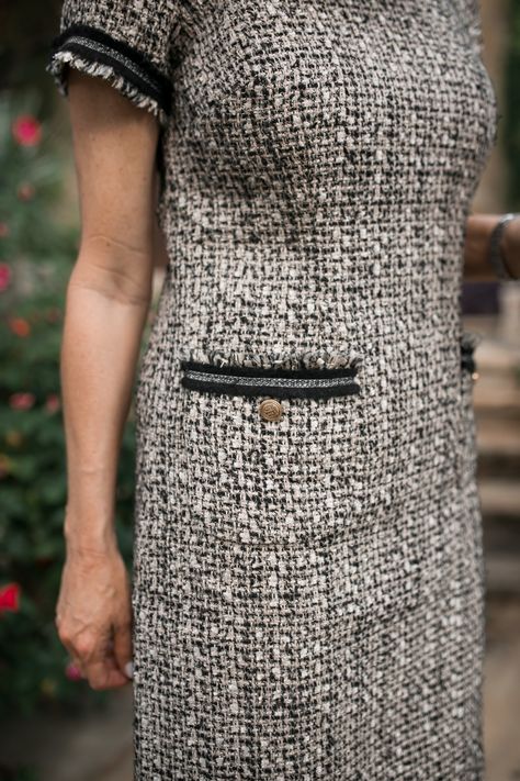 How to dress like you're in Chanel for much less - Tanya Foster Tweed Shift Dress, Chanel Dress, Chanel Inspired, Chanel Couture, Couture Sewing, See Me, Dress C, Tunic Dress, Fashion Lifestyle