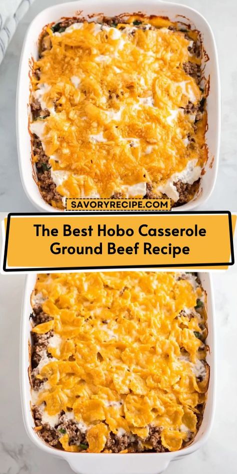 Searching for a family-friendly dish that’s both easy and delicious? This Best Hobo Casserole Ground Beef Recipe is perfect for busy nights and guarantees smiles all around. Remember to save this recipe for your go-to collection of ground beef meals! 1 Pound Of Ground Beef Recipes, Groundbeefrecipes Easy, Chopped Meat Recipes Ground Beef, 1 Lb Ground Beef Recipes For Dinner, Hobo Casserole Ground Beef, Dump Casseroles, Ground Beef Meals, Chop Meat Recipes, Casserole Ground Beef