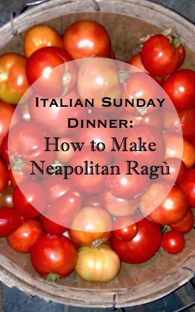 Italian Sunday Dinner: How to Make Neapolitan Ragù | CarriesExperimentalKitchen.com  Learn how to make homemade Italian meat sauce using fresh garden tomatoes. Italian Sunday Dinner, Italian Beef Braciole, Beef Braciole, Italian Meat Sauce, Ground Beef Meatballs, Pork Ragu, Parmesan Meatballs, Fennel Sausage, Garden Tomatoes