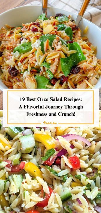 Embark on a flavorful journey through freshness and crunch with the 19 Best Orzo Salad Recipes! From vibrant Mediterranean flavors to zesty citrus delights, elevate your salad game one delicious bite at a time. 🥗🍋 


#DishPulse #OrzoSaladMagic #FlavorfulJourney #RecipeInspiration #HealthyEating #FoodieFaves #SaladSeason Orzo Salads, Spinach Orzo Salad, Best Baklava Recipe, Mediterranean Orzo Salad, Veal Saltimbocca, Saltimbocca Recipe, Lemon Orzo Salad, Mediterranean Orzo, Greek Orzo Salad