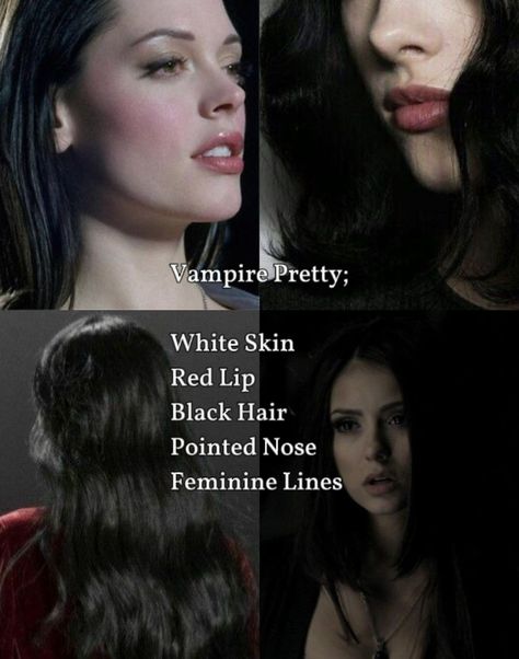 Vampire Pale Skin, Pale Skin Dark Features, Dark Features Pale Skin, Dark Hair And Pale Skin, Pale Skin And Dark Hair, Dark Female Aesthetic, Pale Skin Black Hair, Vampire Beauty, Black Hair Pale Skin