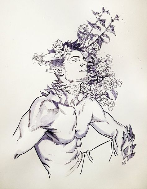 Male Fairy, Fantasy Races, Character Design Male, Male Art, Dnd Characters, Creature Design, Character Portraits, Creature Art, Fantasy Character Design