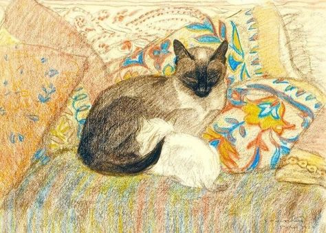 Cats Love, Love Drawing, 캐릭터 드로잉, Arte Sketchbook, Arte Inspo, Art And Illustration, Sketch Art, Wassily Kandinsky, Funky Art