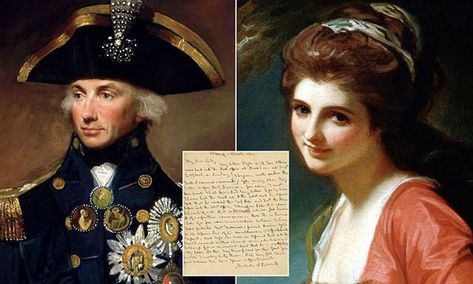 Letter from Lord Nelson to his mistress Emma Hamilton on sale for £15k Emma Hamilton, Lady Hamilton, Lord Nelson, Hms Victory, The Third Person, Picture Letters, God Parents, Secret Love, British History