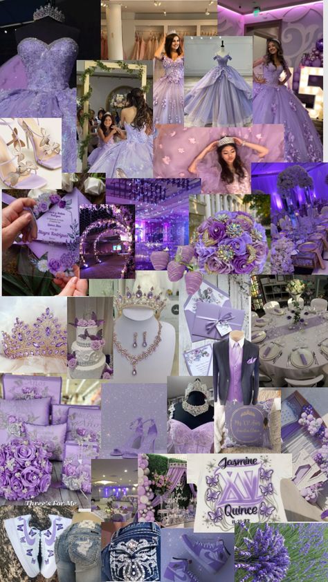 Purple Quinceanera Ideas, Rapunzel Quinceanera Theme, Purple Quinceanera Theme, Lavender Quinceanera Dresses, Lavender Quinceanera, Purple Sweet 16, Debut Theme, Sweet 15 Party Ideas Quinceanera, Sweet 15 Party Ideas