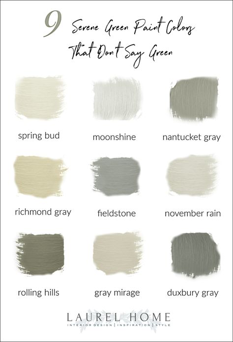 15 Serene Green Paint Colors Not Called Green | Laurel Home Shades Of Gray Paint, Benjamin Moore Historical Colors, Copley Gray, Green Grey Paint, Paint Trends, The Color Green, Mexican Hat, Gray Paint, Favorite Paint Colors