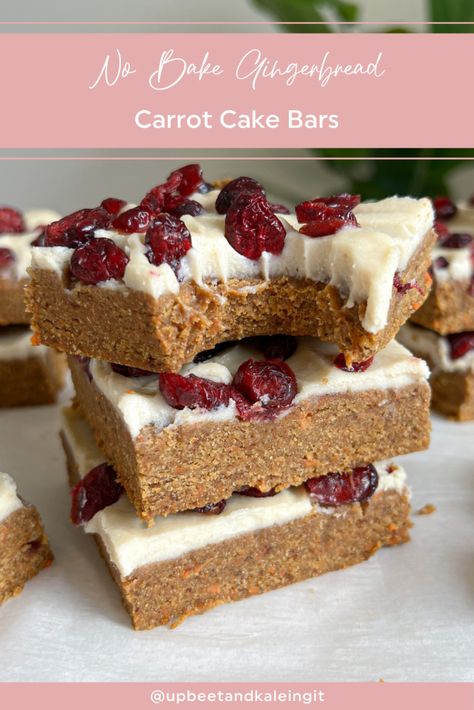 Carrot Cake Bars Recipe, Chocolate Protein Bites, Cake Bars Recipe, Carrot Cake Bars, Vegan Carrot Cake, Eating Carrots, Peanut Butter Chocolate Bars, Vegan Carrot Cakes, Sugar Cookie Bars