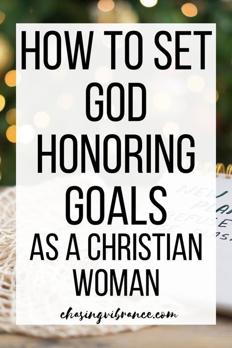 Don't miss this amazing guide to setting spiritual goals this year! If you're a Christian looking to grow your faith check out this list of christian goal ideas and tips for setting God honoring goals. Also includes a free goal planning worksheet and refective questions! 2025 Goals Christian, 2025 Christian Goals, Christian New Year Goals, God Sized Goals, Bible Plans For Women, Spiritual Goals Ideas, God Goals Growing And Glowing, Christian Vision Board Ideas, Goal Planning Worksheet