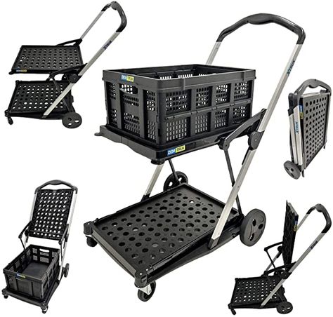 Amazon.com: X-Truk Collapsible Utility Cart – 2-Shelf, Adjustable Shopping Cart Converts to a Dolly – Lightweight, High-Capacity Storage Cart Wagon with Removable Basket Carries up to 165 Lbs by SalesMaker Carts : Office Products Outdoor Wagon, Folding Shopping Cart, Folding Cart, Folding Trolley, Shopping Carts, Serving Cart, Utility Tote, Rolling Cart, Utility Cart