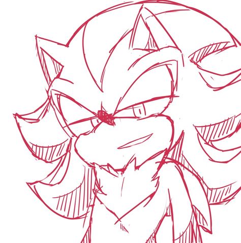 Shadow Fanart, How To Draw Shadow, How To Draw Sonic, Hedgehog Drawing, Shadow Sonic, Shadow Drawing, Shadow 2, Sonic Characters, Sonic Adventure