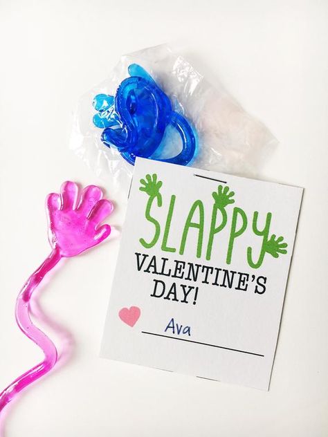 Printable Squishy, Sticky Note Ideas, Vday Diy, Preschool Treats, Candy Free Valentines, Sticky Hands, Valentine Boxes, Class Gifts, School Card