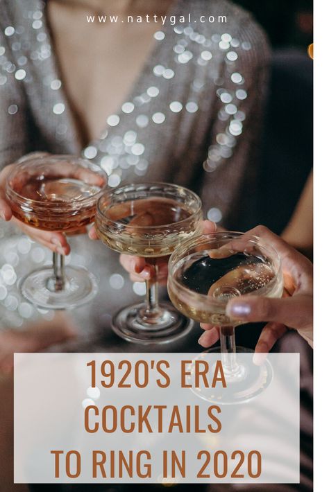 Greeting this new year Gatsby-style?  Add these 20's-era tipples to your cocktail line-up as you usher in the next decade at your favorite whoopee spot! '20's-era tipples | Gatsby party | 1920's cocktails | Jazz Age | Prohibition | New Year's Party Ideas Gatsby Party Cocktails, Great Gatsby Party Cocktails, 20s Cocktail Party, Gatsby Drinks Cocktails, New Year Cocktail Party, Great Gatsby Drinks Cocktails, Great Gatsby Cocktail Party, 1920s Cocktails Recipes, Roaring 20s Cocktails