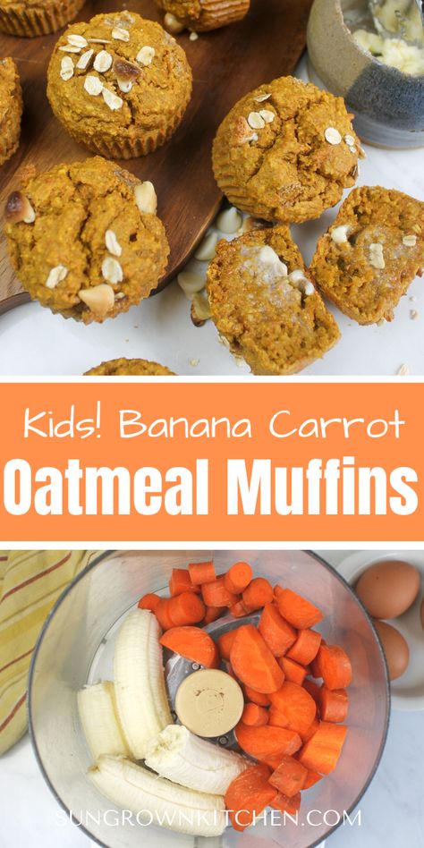 Healthy School Snacks Nut Free, Dairy Free Toddler Breakfast, Ways To Sneak Veggies Into Food, Veggie Toddler Snacks, Nut Free School Snacks, Allergy Free Breakfast, Zucchini And Carrot Muffins, Healthy Carrot Recipes, Allergy Friendly Snacks