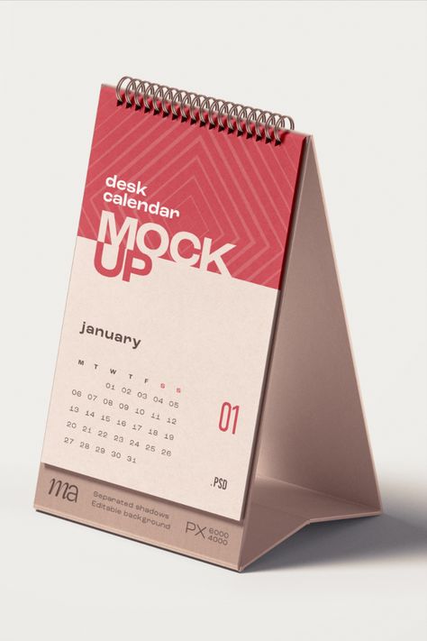 Grab this brilliant and very detailed vertical desk calendar mockup PSD template. It’s easy to edit via the smart object layer. Just place your design. All files and folders are well-organized. It has separated shadows. Resolution (3000x2000px). Excellent for closeups and print (300 PPI). Vertical Calendar Design, Desk Calendar Mockup, Vertical Desk, Calendar Mockup, Vertical Calendar, Desk Calendar, Calendar Design, Desk Calendars, Mockup Psd