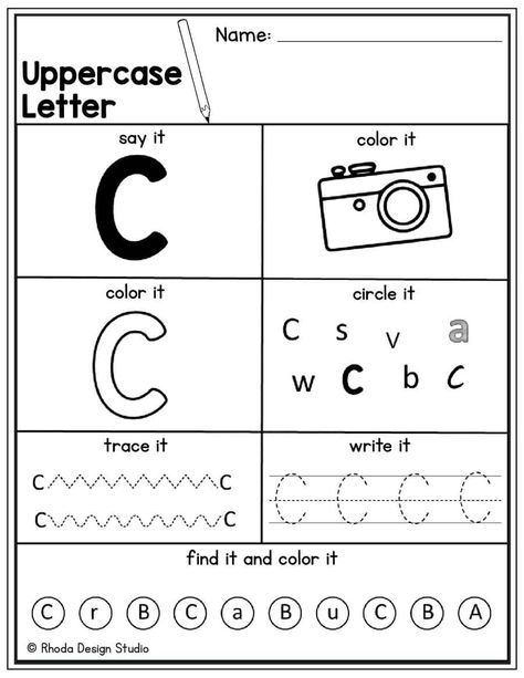 Letter C Coloring Pages Letter C Writing Practice, Letter C Activity For Kindergarten, C Printable Letter, Trace Letter A Free Printable Worksheets, Letter C Preschool Activities, C Worksheets Preschool, Letter C Crafts For Preschool, Letter C Worksheets For Preschool, Letter C Activities For Preschool