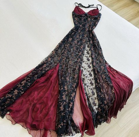 Y2k Dresses Formal, Mesh Corset Dress, Burgundy Corset, Prom Dress Inspo, My Boards, Y2k Dresses, Mesh Corset, Prom Dress Inspiration, Pretty Prom Dresses