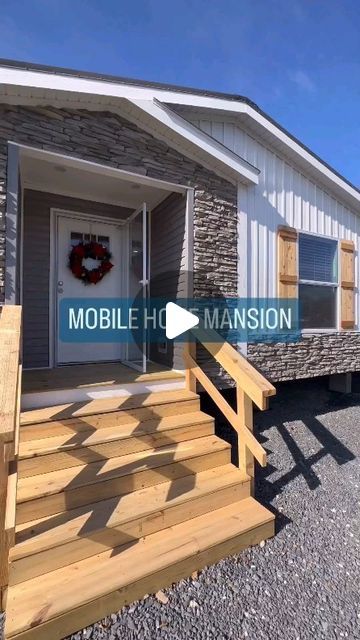 Nice Mobile Homes, Old Mobile Home Makeover, Module Homes, Modular Home Remodel, Mobile Home Addition, Luxury Mobile Homes, Cabin Tiny House, Manufactured Homes, Cabin Living