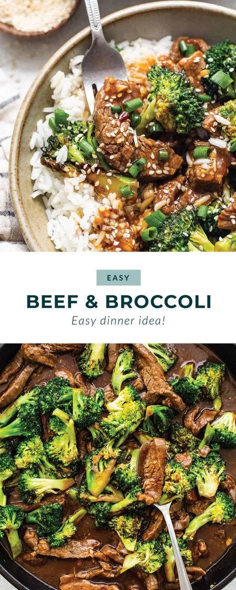 Homemade Beef and Broccoli - Fit Foodie Finds Homemade Beef And Broccoli, Beef And Broccoli Sauce, Beef Broccoli Stir Fry, Crunchy Broccoli, Beef And Broccoli Recipe, Easy Beef And Broccoli, Week Meals, Broccoli Sauteed, Fit Foodie Finds