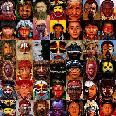 Different people around the world Rainbow Warrior, Different Faces, We Are The World, Different People, Cultural Diversity, Indigenous People, People Of The World, World Cultures, A Collage