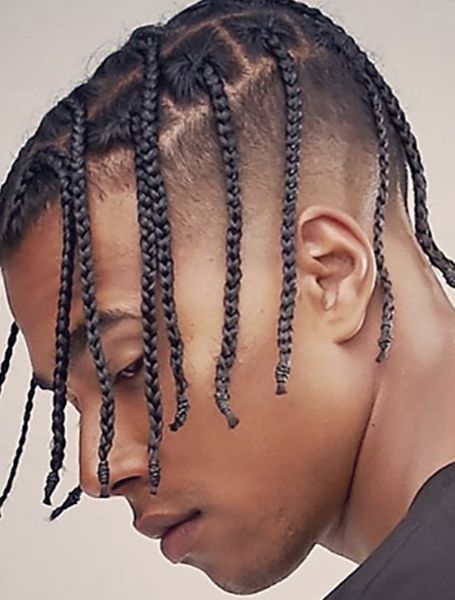 Box Braids Men, Braids With Fade, Braid Styles For Men, Braided Dreadlocks, Tan Skin Blonde Hair, Braids For Boys, Individual Braids, Black Men Haircuts, Types Of Braids