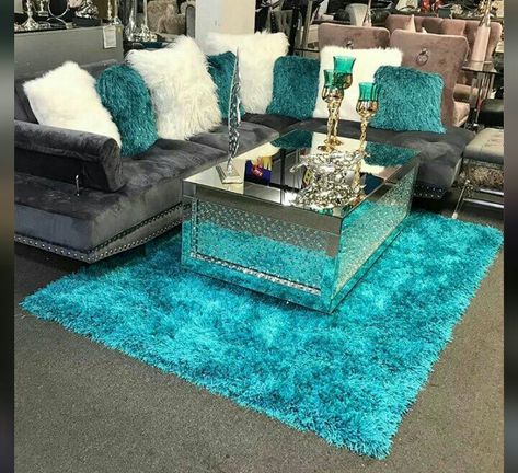 Turquoise Living Room Decor, Living Room Turquoise, Girl Apartment Decor, Teal Living Rooms, Cute Living Room, Blue Living Room Decor, Elegant Living Room Decor, Art Deco Interior Design, Living Room Decor Colors