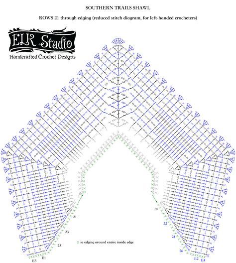 It’s the very last part to complete the Crochet-Along of the Southern Trails Shawl….the stitch diagram for the remaining rows plus the edging.  I hope you’ve enjoyed this CAL as much as I have.  Please show off your projects too! The Colorwheel color choices are beautiful and guess what????  You can NOW buy the Colorwheel … Crochet Circle Jacket, Crochet Shawl Diagram, Gilet Crochet, Crochet Shawl Pattern Free, Crochet Poncho Patterns, Crochet Circles, Poncho Pattern, Crochet Collar, Shawl Patterns